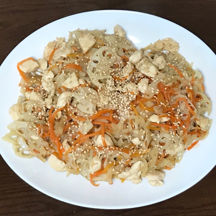 除脂肪ダイエット 蓮根のきんぴら レシピ 作り方 By Cnsf68 楽天レシピ
